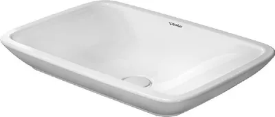 Produktbild von Duravit Aufsatzbecken + PURAVIDA ohne Überlauf, Hahnlochbank, 700 x 465 mm, geschliffen, ohne Hahnloch weiß
