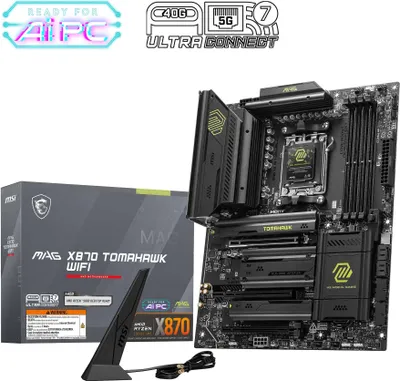 Produktbild von MSI MAG X870 TOMAHAWK WIFI, AMD, Sockel AM5, AMD Ryzen™ 7, Sockel AM5, 256 GB, DDR5-SDRAM