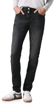 Productafbeelding van Cecil Damen jeans, model B377687, casual pasvorm, donkergrijs, gewassen, maat 31W x 30L