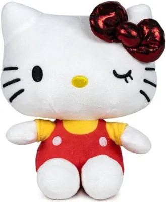 Immagine prodotto di Peluche di Hello Kitty - 50° Anniversario Rosso/Giallo (22 cm)