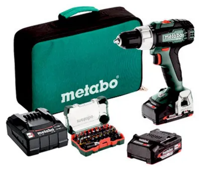 Produktbild von METABO Akku-18V-Schlagbohrschrauber SB 18 L (Koffer, 2x 2 Ah Akkus, Bit-Set) 614053900