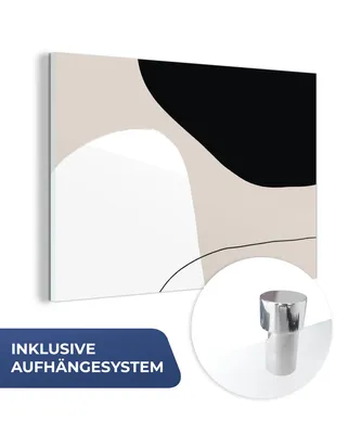 Obrázek produktu pro MuchoWow® Obrazy na skle - Nástěnné obrazy - Fotografie na skle Tvary - Abstraktní - Design 90x60cm Nástěnná dekorace ze skla - akrylová malba na sklo -