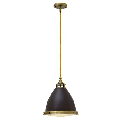 Image de Lustre Amelia brun 1xE27x60W en métal, dimensions : 110,6 x 32,4 x 32,4 cm, IP20, Hinkley
