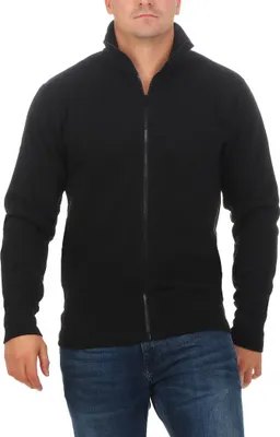 Produktbild von Mivaro Herren Sweatjacke Zipper Basic ohne Kapuze – Stehkragen Sweatshirt Jacke mit Reißverschluss aus Baumwolle - Regular Fit - Zipper Hoodie Look