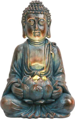 Produktbild von Famanu Buddha Figur 32 cm - wetterfest, dekorativ, sitzend