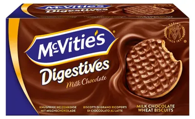 Produktbild von McVitie's Digestive Milk Chocolate 200 g / Weizenkekse mit Milchschokolade