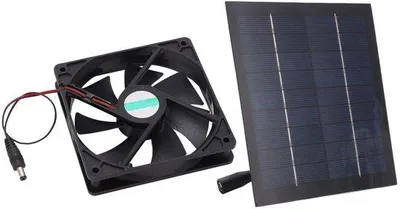 Zdjęcie produktu dla Wentylator solarny - Miniwentylator - Wodoodporny - Zasilany energią słoneczną - Do kuchni i ogrodów - 20W