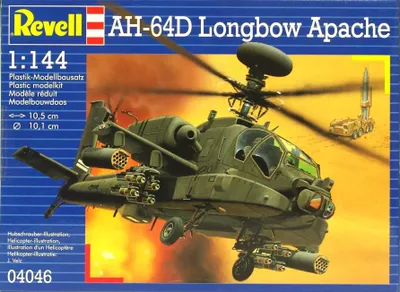 Obrázek produktu pro Revell AH-64D Longbow Apache, Model vírníku, Montážní sada, 1:144, AH-64D Longbow Apache, Plast, Ambiciózní