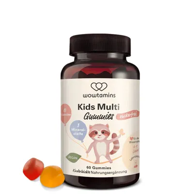 Zdjęcie produktu dla wowtamins Kids Multi Gummies (bez cukru)