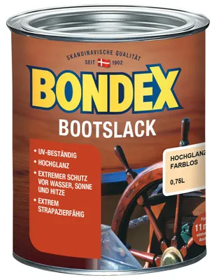 Produktbild von Bondex Bootslack 0,75 L farblos
