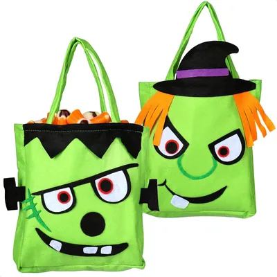 Productafbeelding van Halloween-tas - Set van 2 - Zak voor het verzamelen van snoep op Halloween