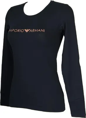 Immagine prodotto di T-shirt donna manica lunga girocollo maglia EMPORIO ARMANI articolo 163229 9A317, L, Cotone 95%,Spandex 5%