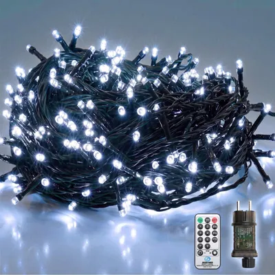 Produktbild von LED Lichterkette 26m Kaltweiß mit Fernbedienung für Weihnachtsbaum SALCAR