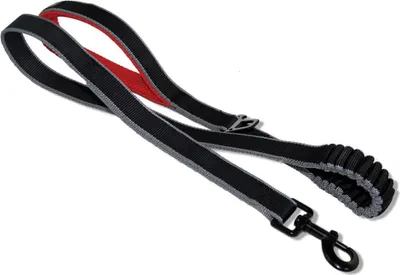 Image de Kurgo Springback Running Leine schwarz / rot