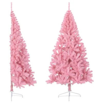 Produktbild von Möbel Künstlicher Halb-Weihnachtsbaum mit Ständer Rosa 210 cm PVC 2025