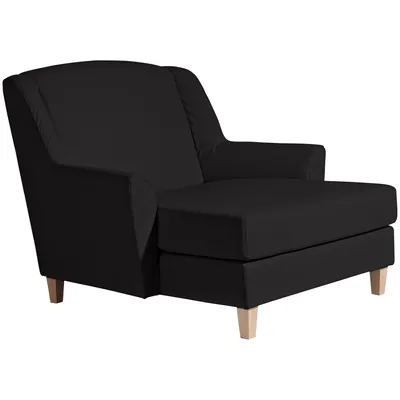 Produktbild von XXL Sessel Karil Bezug Kunstleder Buche natur / schwarz 21904