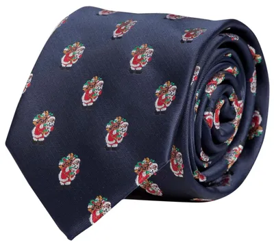 Produktbild von Fabio Farini - 1 Stück weihnachtliche Herren Schlips in 8cm Breit (8cm), Weihnachtsmann