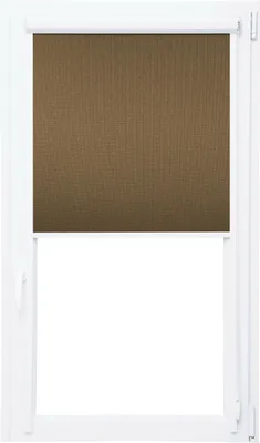 Immagine prodotto di Tenda a rullo oscurante con cassonetto e lamelle laterali 100% Black Out termica (marrone, 70x200 cm)