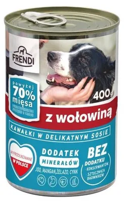 Produktbild von FRENDI with Beef chunks in delicate sauce - nassfutter für Hunde - 400g
