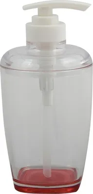 Produktbild von MSV Seifenspender Flüssigseifen-Spender Daloa Transparent / Rot