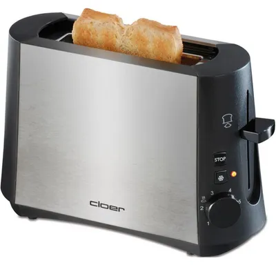Obrázek produktu pro Cloer 3890, 1 krajíců, Černá, Nerezová ocel, Nerezová ocel