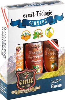 Produktbild von Triologie Schnaps Packung 3x20ml von Emil