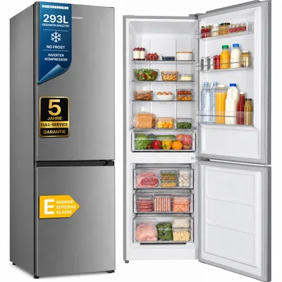 Produktbild von Heinner HCNF-HM293INVXE++ Kühl-Gefrierkombination 293 L, No-Frost, Inverter, LED-Steuerung, Edelstahl