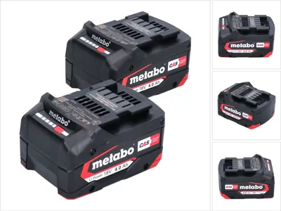 Produktbild von Zestaw akumulatorów Metabo 2x akumulator Li-Power 18 V 4,0 Ah CAS Li-Ion ( 2x 625027000 ) ze wskaźnikiem poziomu naładowania