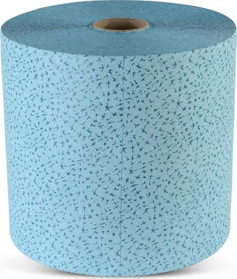 Produktbild von SemyTop Semy Profi Putztuchrolle 32 cm - blau - 500 Blatt - 1 Rolle Putztücher
