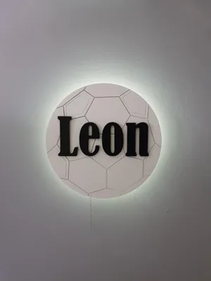 Immagine prodotto di Lampada notturna a LED a forma di palla alimentata a batteria con nome