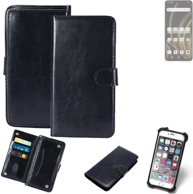 Produktbild von K-S-Trade 360° Hülle kompatibel mit FreeYond F9S schwarz Kunstleder Case BookCase WalletCase Kunstlederederhülle Handyhülle, Rundumschutz Bumper