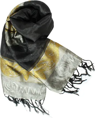 Produktbild von Glamexx24 XXL Schal Frühlingsschal Sommerschal Langschal Schlauchschal Hals-Tuch vielen Muster und Farben Schwarz