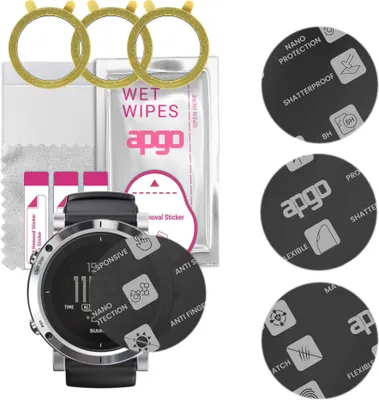 Produktbild von apgo 3 Stück Schutzglas, Matt, kompatibel mit Suunto Core Smartwatch, Hybrid 8H, Ersatz für Hartglas, Displayschutzglas, Bildschirmschutz, Displayschutz, kratzfest
