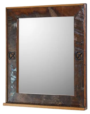 Immagine prodotto di MASSIVMOEBEL24 | specchio in legno di Legno riciclato 68x8x79 multicolore laccato NATURE OF SPIRIT #104
