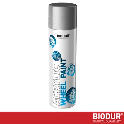 Productafbeelding van BIODUR Velgenlak Metallic Zilver Acryl Spuitbus - 500ml - Slijtvast & Corrosiebestendig - Hoge Hechting - UV- & Weersbestendig
