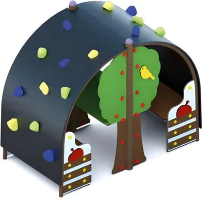 Produktbild von Spielhaus Kletterhaus Spielburg Kinderspielhaus Waldhaus VersteckhausZwergenhaus