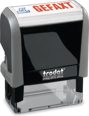 Produktbild von trodat Textstempelautomat Office Printy 4.0 4912 "GEFAXT"