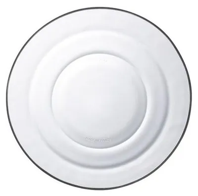 Image de Lys - Assiette creuse en verre transparent x6 - 17,5cm