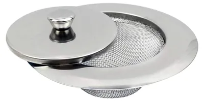 Produktbild von Waschbeckenabfluss Haarfänger mit Deckel für Küche und Bad