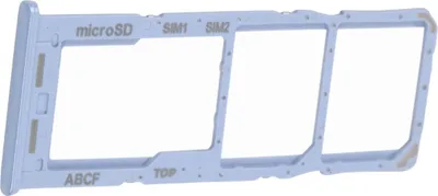 Produktbild von Simkartenhalter passend für Samsung Galaxy A23 5G (SM-A236B), Dual-Nano-SIM + micro-SD, Blau, GH98-47794C