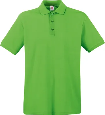 Image de Polo pour hommes Fruit Of The Loom Premium, Kurzarm BC1381 (2XL) (Limette)