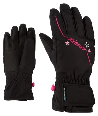 Produktbild von Ziener Mädchen LULA Ski-Handschuhe/Wintersport | wasserdicht atmungsaktiv, black