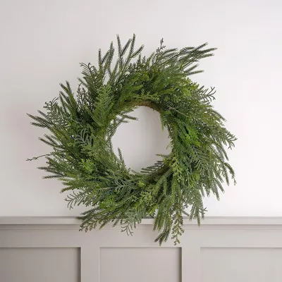Productafbeelding van 60 cm Premium Kerstkrans met Dennentakken
