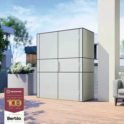 Obrázok produktu pre Bertilo HPL skrinka na vybavenie Terrace High - 6 mm sivá