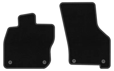 Produktbild von Velours-Fußmatten Vorne für Skoda Octavia IV E-Tec 2020- (Limousine/Kombi/Liftback) – 2-tlg, Schwarz, passgenau – Wielganizator BASIC