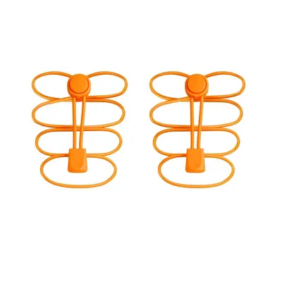 Orange Schnuersenkel mit Schnellverschluss in orange