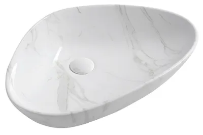 Obrázek produktu pro DALMA keramické umyvadlo 58,5x39 cm, carrara