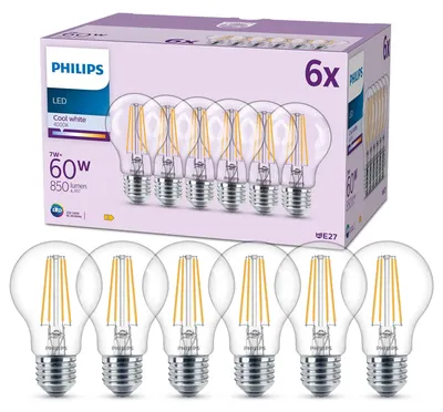 Obrázok produktu pre Philips 8719514450950, 7 W, 60 W, E27, 850 lm, 15000 h, Studená biela