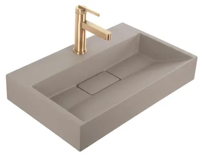 Obrázek produktu pro Umyvadlo Z Litého Mramoru Rea Goya Taupe 50cm