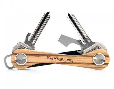Produktbild von Keykeepa Edelholz Key Organizer Schlüssel Manager Zebrano
